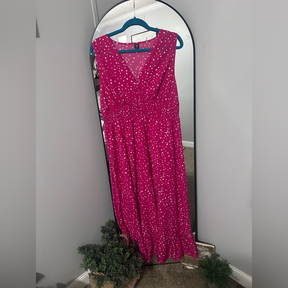 SHEIN Pink Polka Dot Dress - Picture 2 of 11